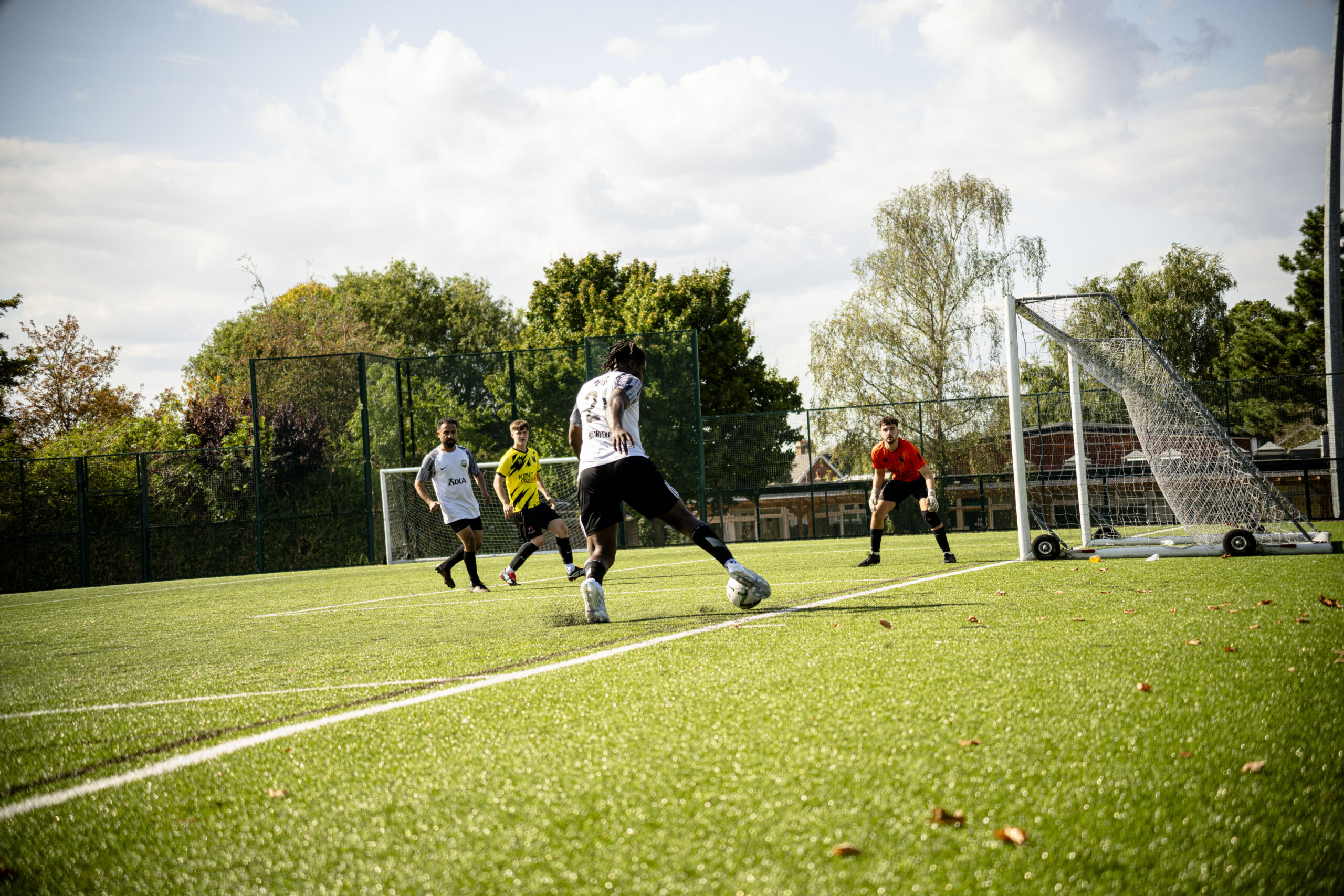 City United FC players training on the pitch